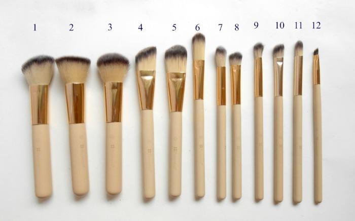 B.H. Cosmetics Studded Couture 12-Piece Makeup Brush Set