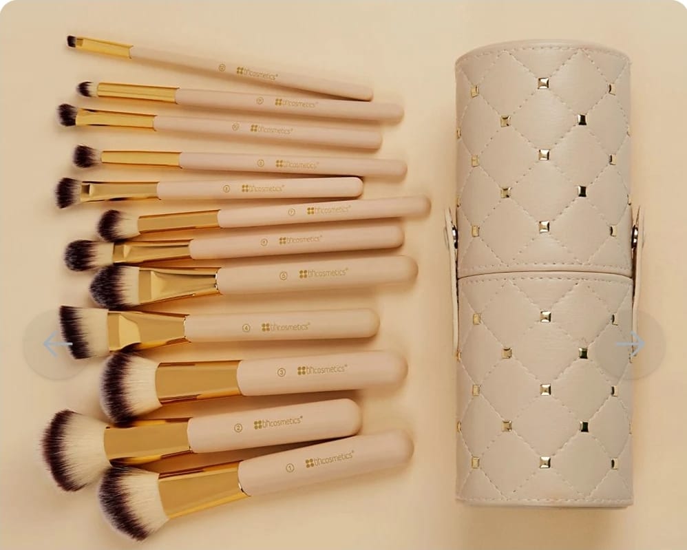 B.H. Cosmetics Studded Couture 12-Piece Makeup Brush Set