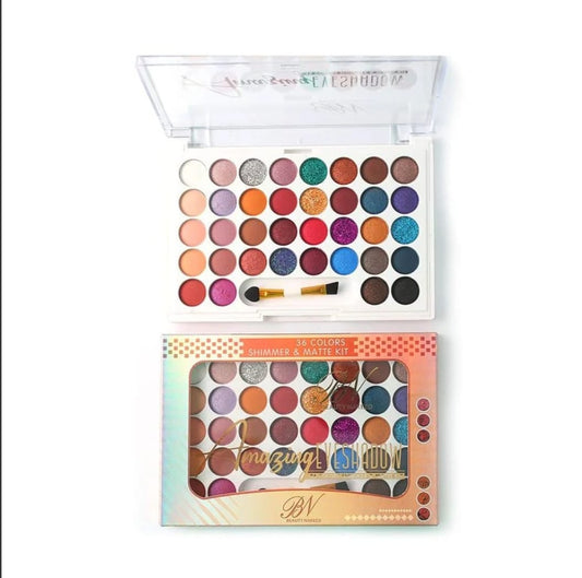 Beauty Naked 36-Color Eyeshadow Palette – Shimmer & Matte Kit