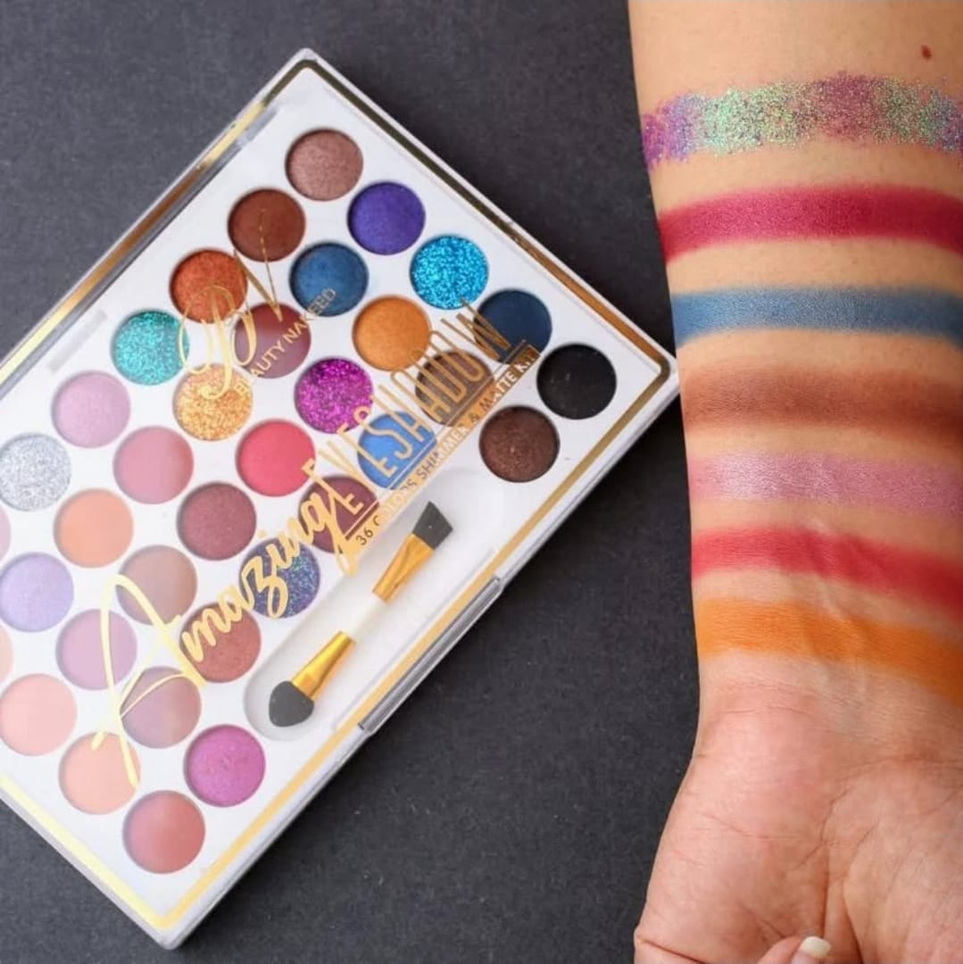 Beauty Naked 36-Color Eyeshadow Palette – Shimmer & Matte Kit