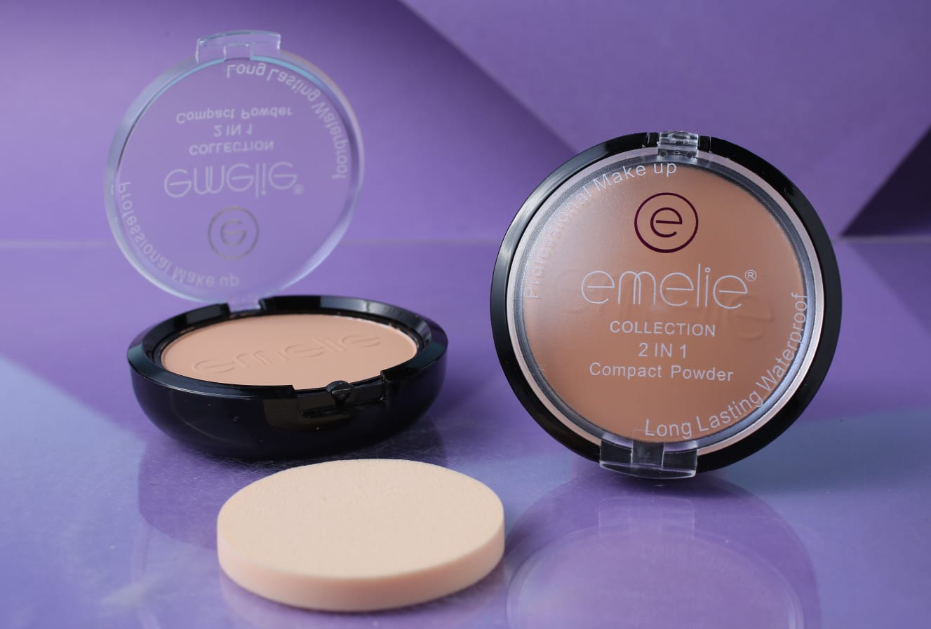 Emelie 2-in-1 Long Lasting Compact Powder