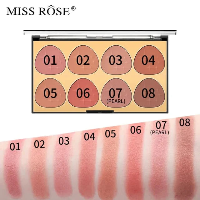 Miss Rose 8 Color Blush Kit