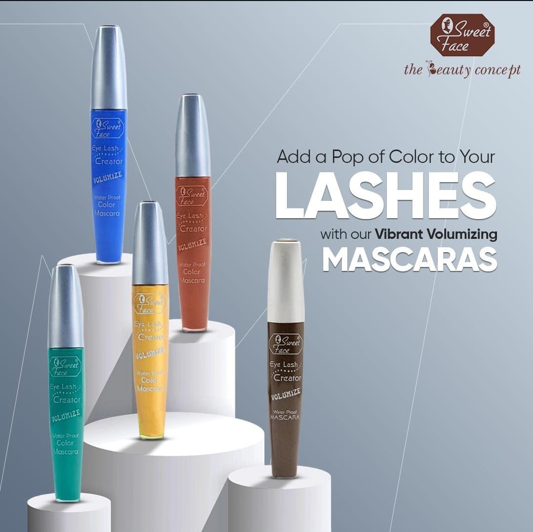 Sweet Face Colored Mascara Waterproof