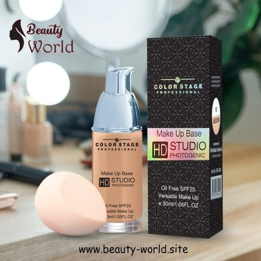 Color Stage HD Foundation with SPF 25 – Oil-Free & Long-Lasting
