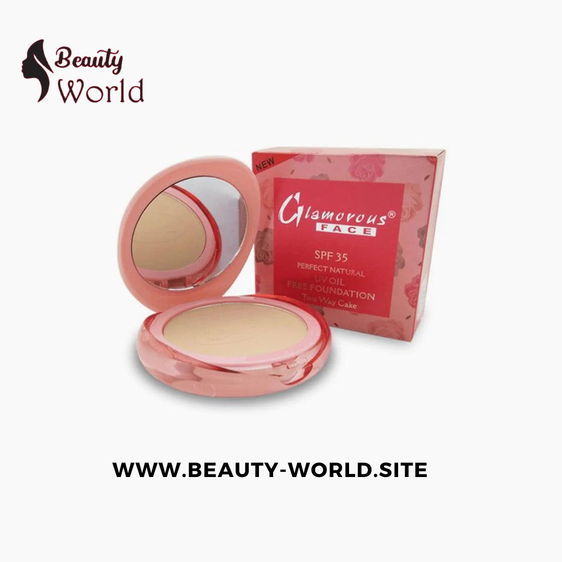 Glamorous Face Compact Powder – Smooth Finish & Long-Lasting Coverage