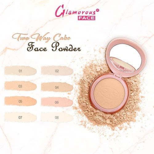 Glamorous Face Compact Powder – Smooth Finish & Long-Lasting Coverage