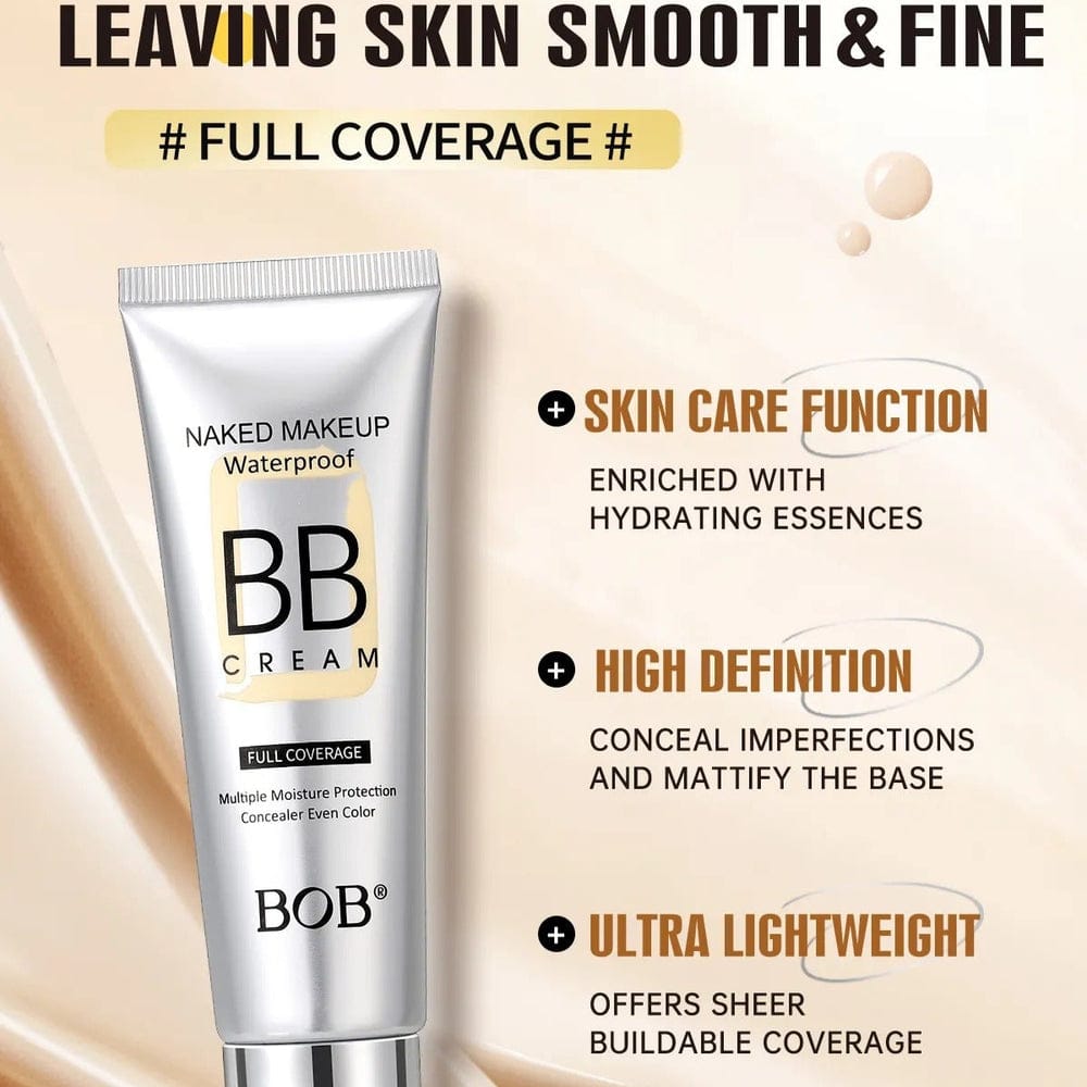 BOB BB Cream – Waterproof Full Coverage Foundation