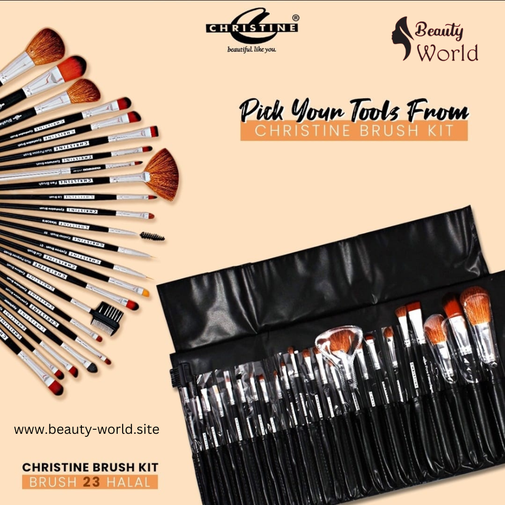 Christine Professional Makeup Brush Set – Artist Edition 23-Piece Halal Brushes