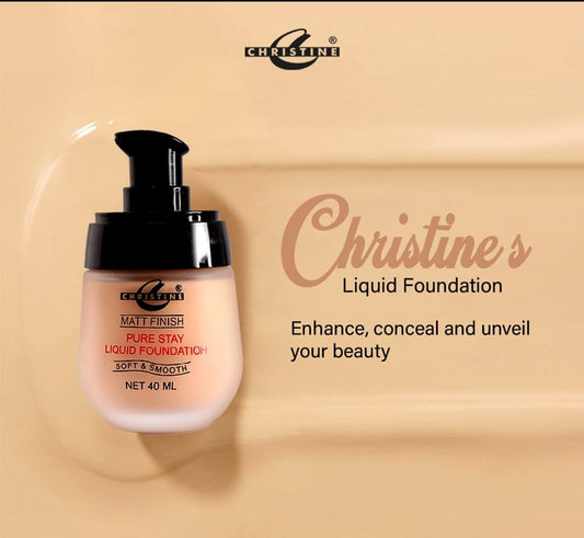 Christine Liquid Foundation – Flawless & Long-Lasting Coverage