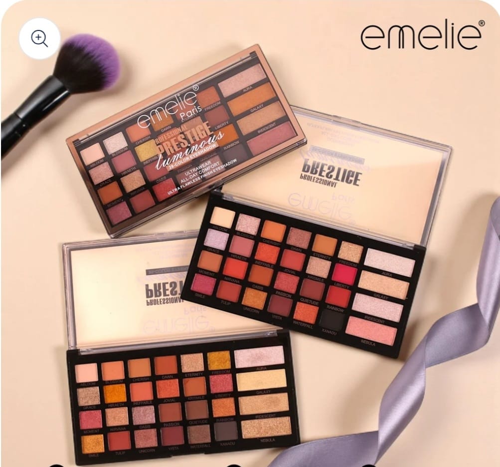 Emelie Paris Prestige Luminous 28 Color Eyeshadow Palette