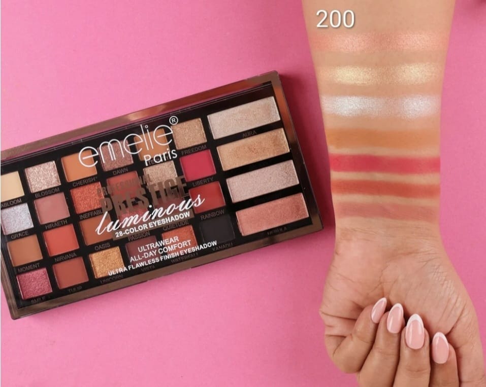 Emelie Paris Prestige Luminous 28 Color Eyeshadow Palette