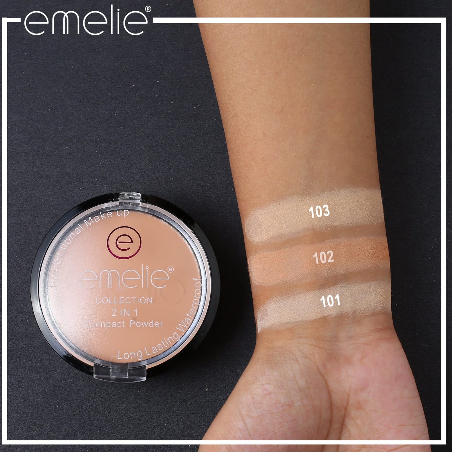 Emelie 2-in-1 Long Lasting Compact Powder