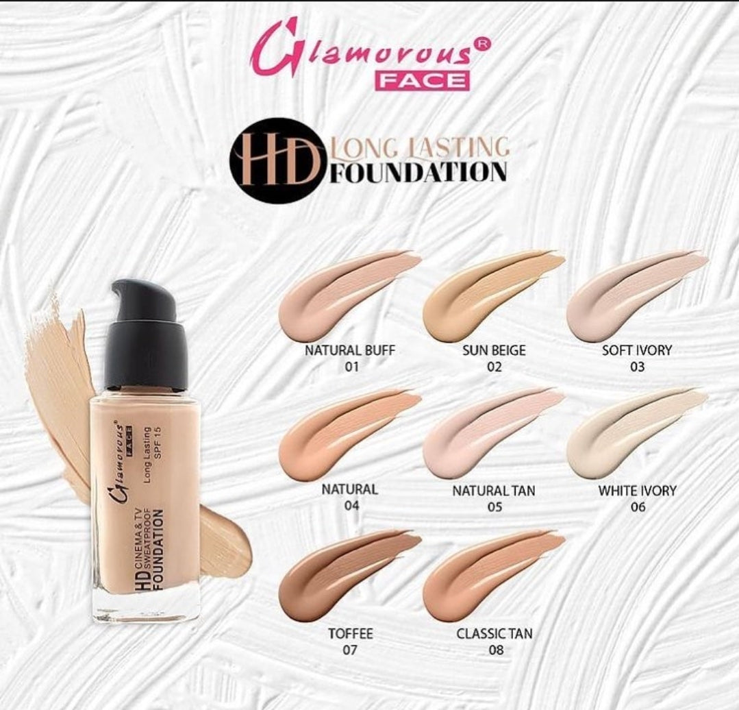 Glamorous Face HD Foundation – Full Coverage & Flawless Finish