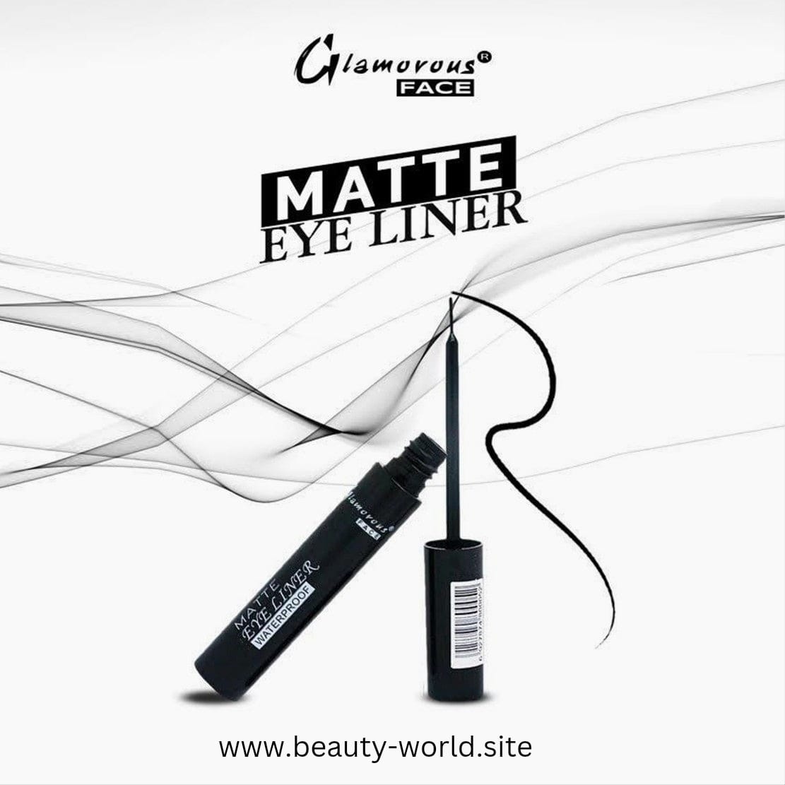 Glamorous Face Matte Eyeliner – Waterproof & Intense Black