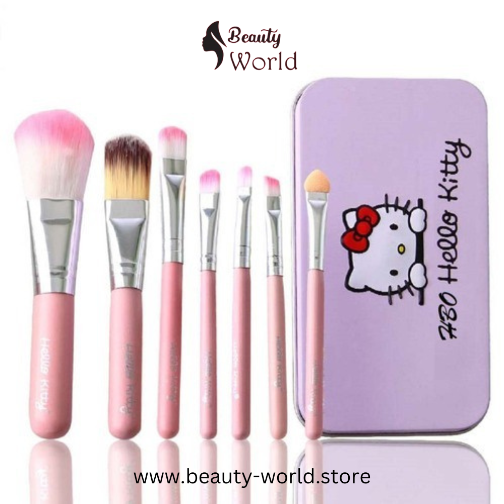 Hello Kitty Mini Makeup Brush Kit – 7 Cute Brushes