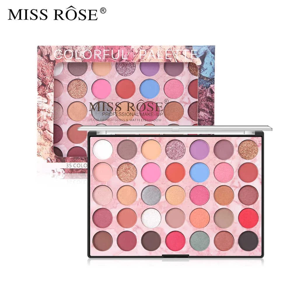 Miss Rose 35-Color Professional Eyeshadow Palette