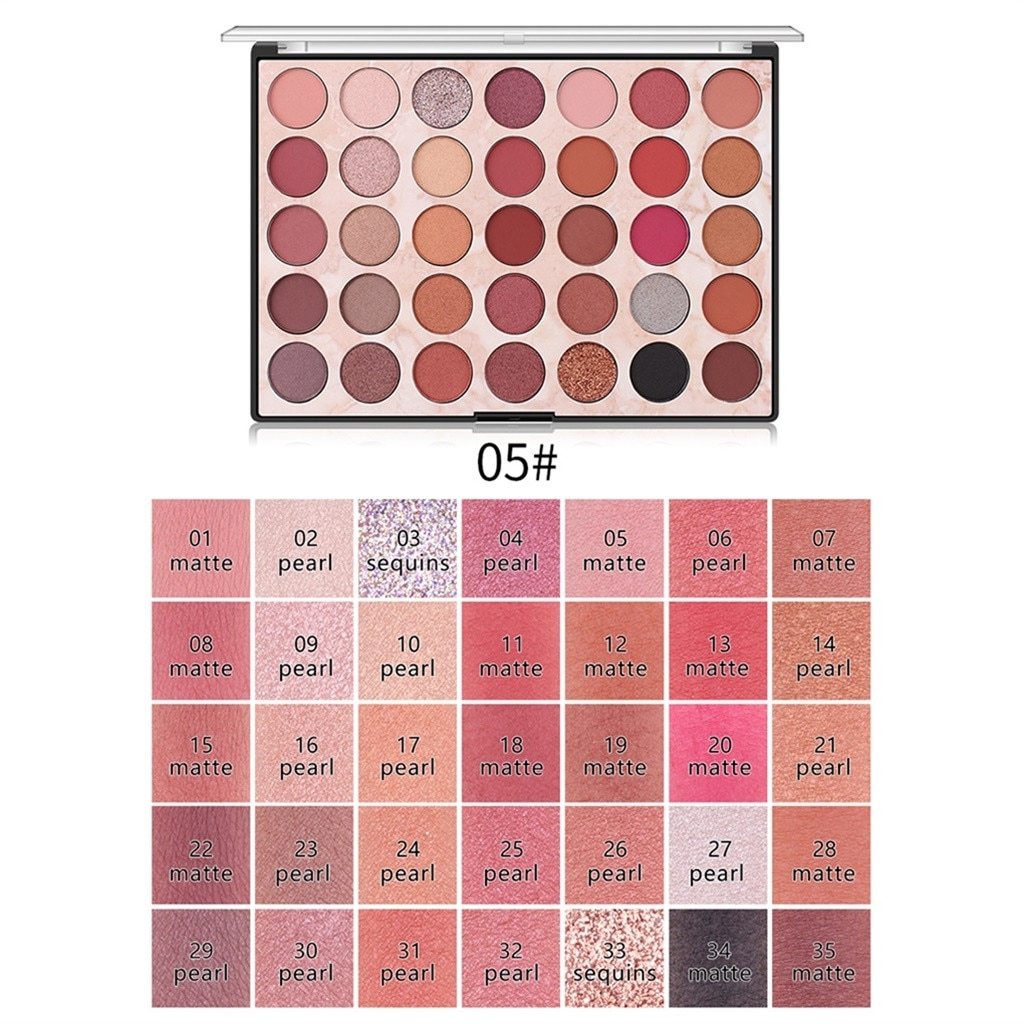 Miss Rose 35-Color Professional Eyeshadow Palette