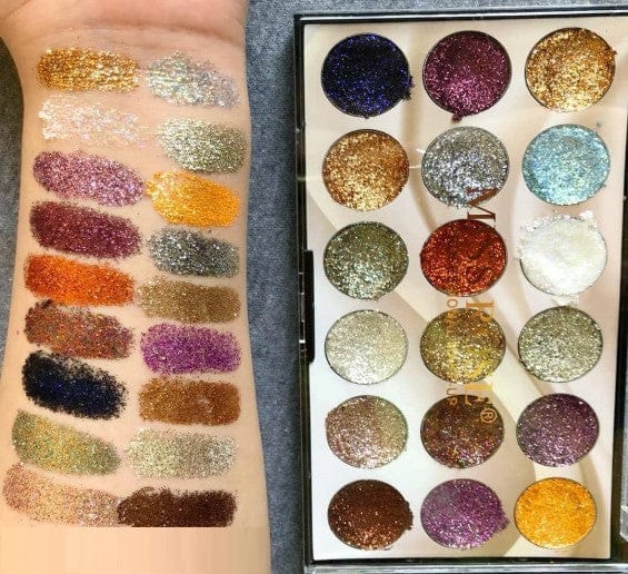 Miss Rose 18-Color Sequin Glitter Eyeshadow Palette