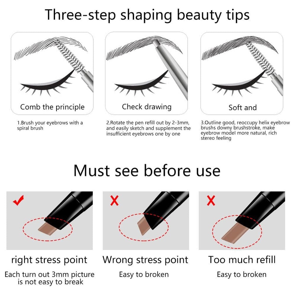 Miss Rose Eyebrow Pencil with Brush