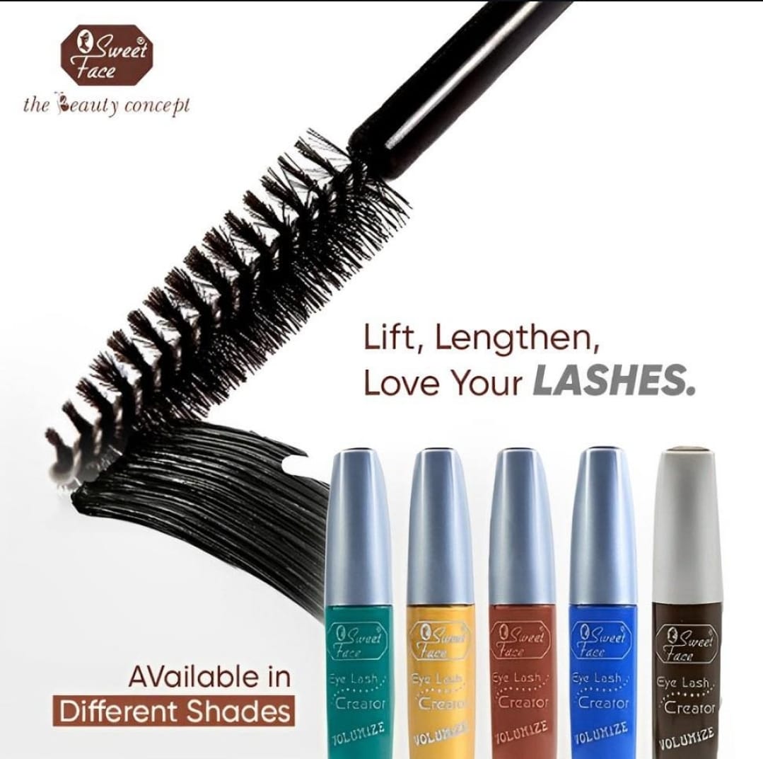 Sweet Face Colored Mascara Waterproof